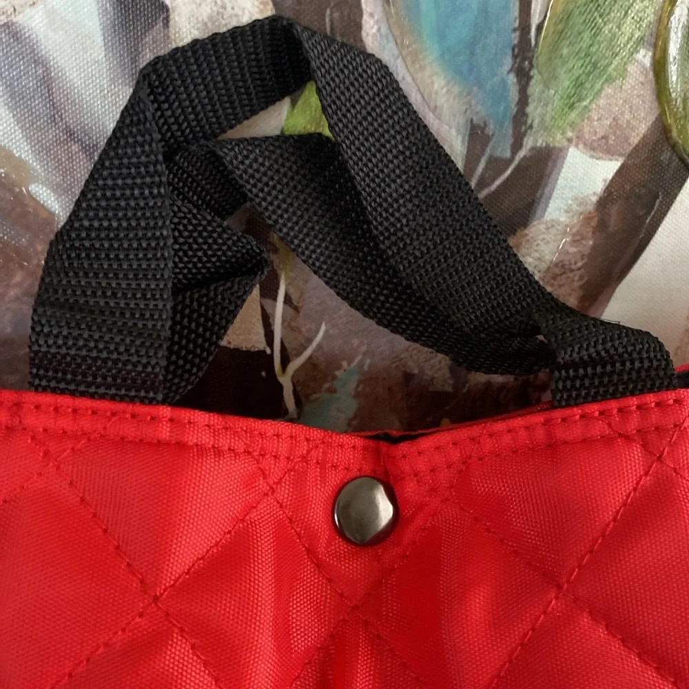 JL CHILDRESS ❤️RED❤️ QUILTED STROLLER TOTE 🍼BABY🍼 BAG 🌟NWT🌟